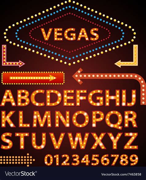 las vegas style font